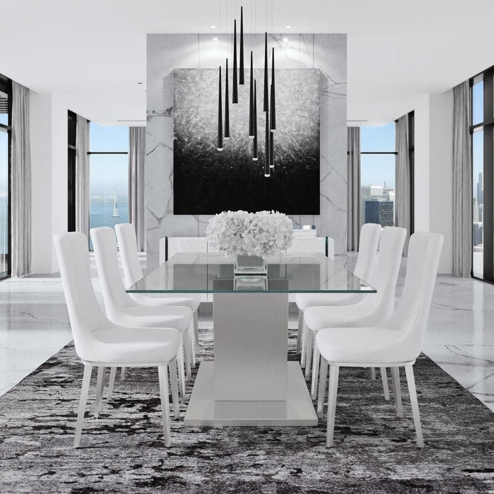 ZURI Lunar Tranquillity Modern Hand Painted Canvas Abstract Art - 60" x 60"