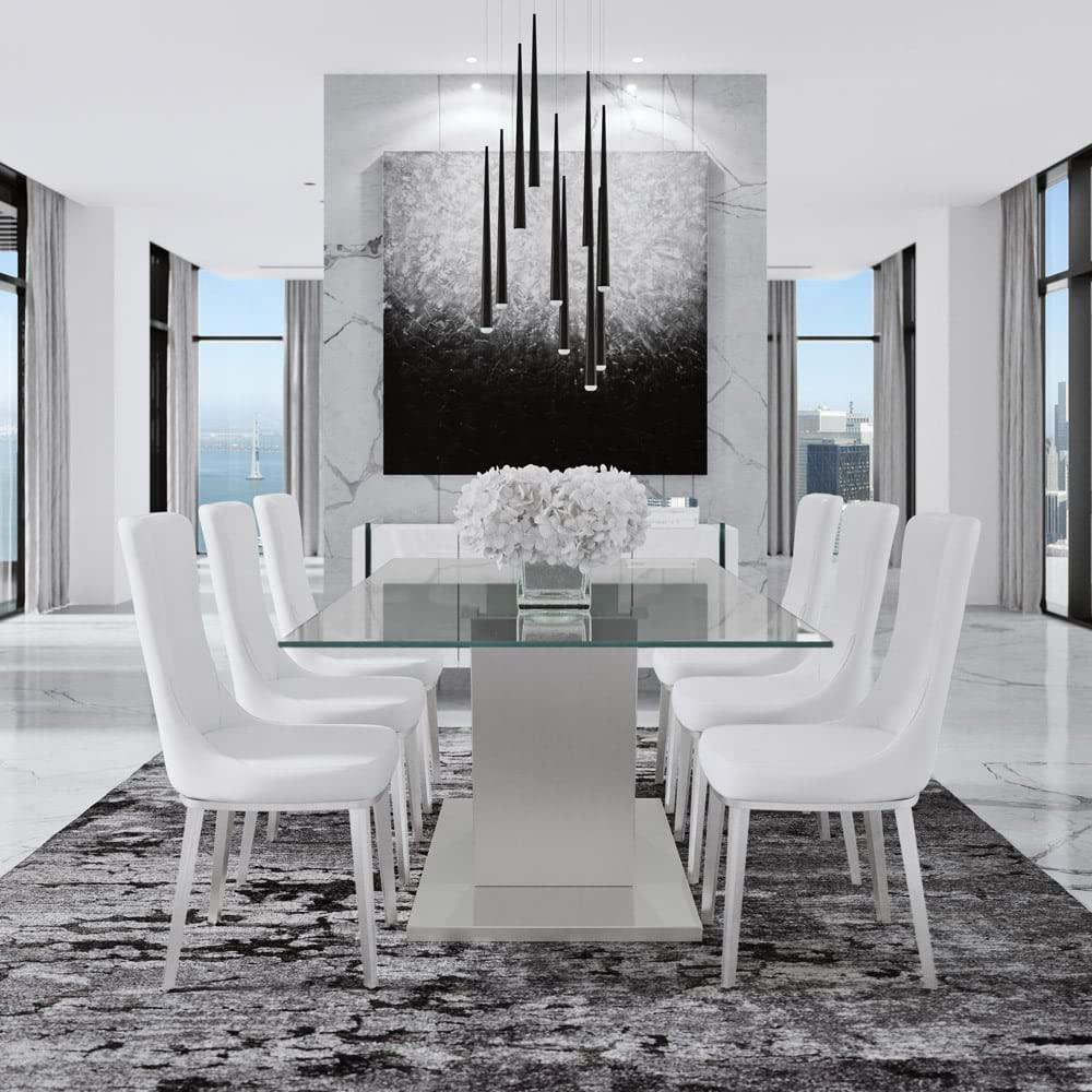 ZURI Lunar Tranquillity Modern Hand Painted Canvas Abstract Art - 60" x 60"