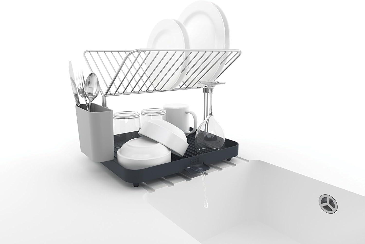 Joseph Joseph Y-rack 2-tier Dish Drainer - Gray