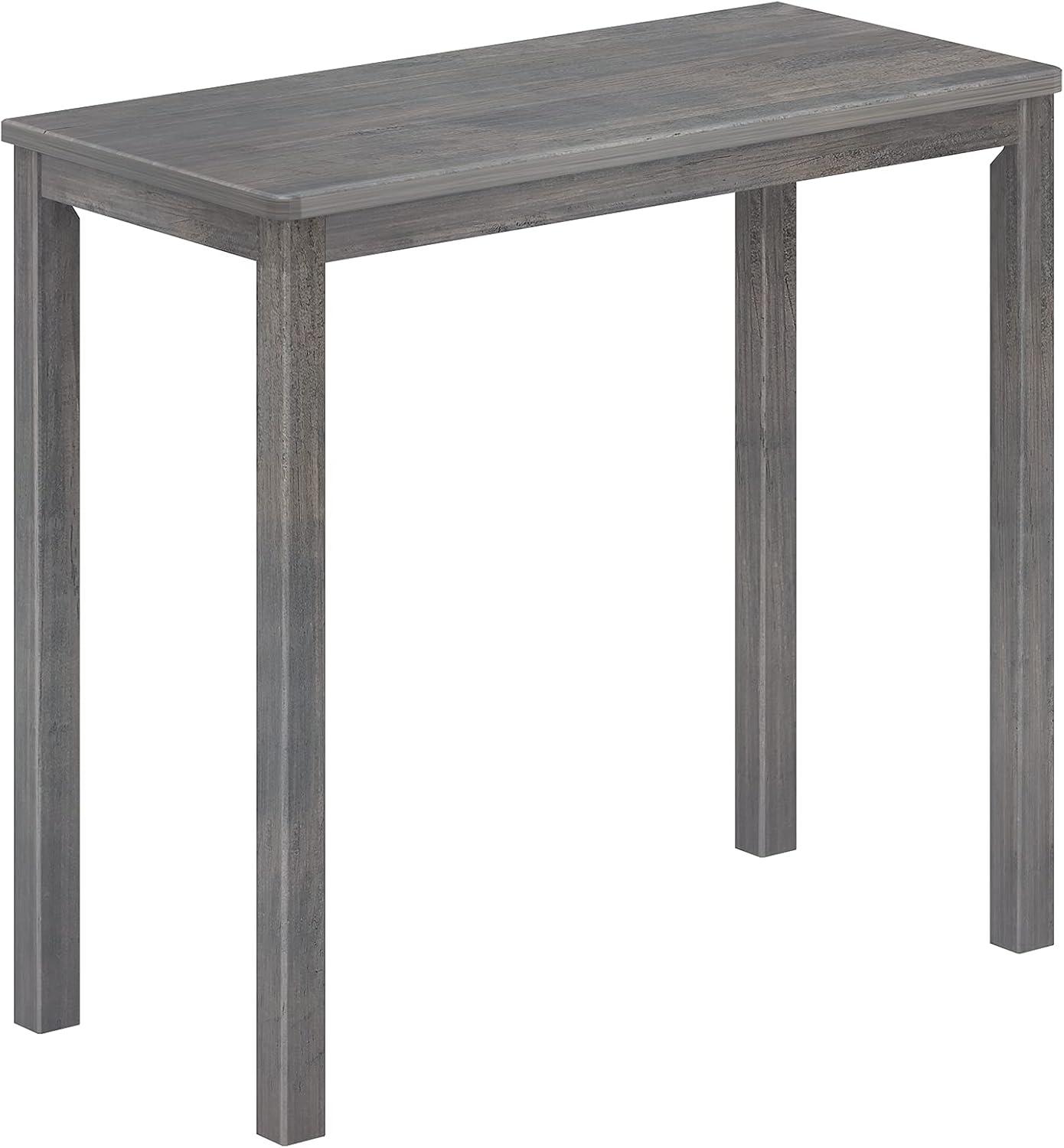 Max & Lily Modern Farmhouse Solid Wood Reading Work Desk, Driftwood