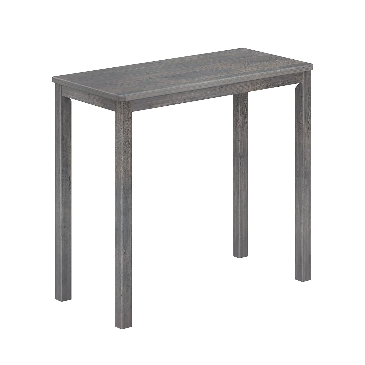 Max & Lily Modern Farmhouse Solid Wood Reading Work Desk, Driftwood