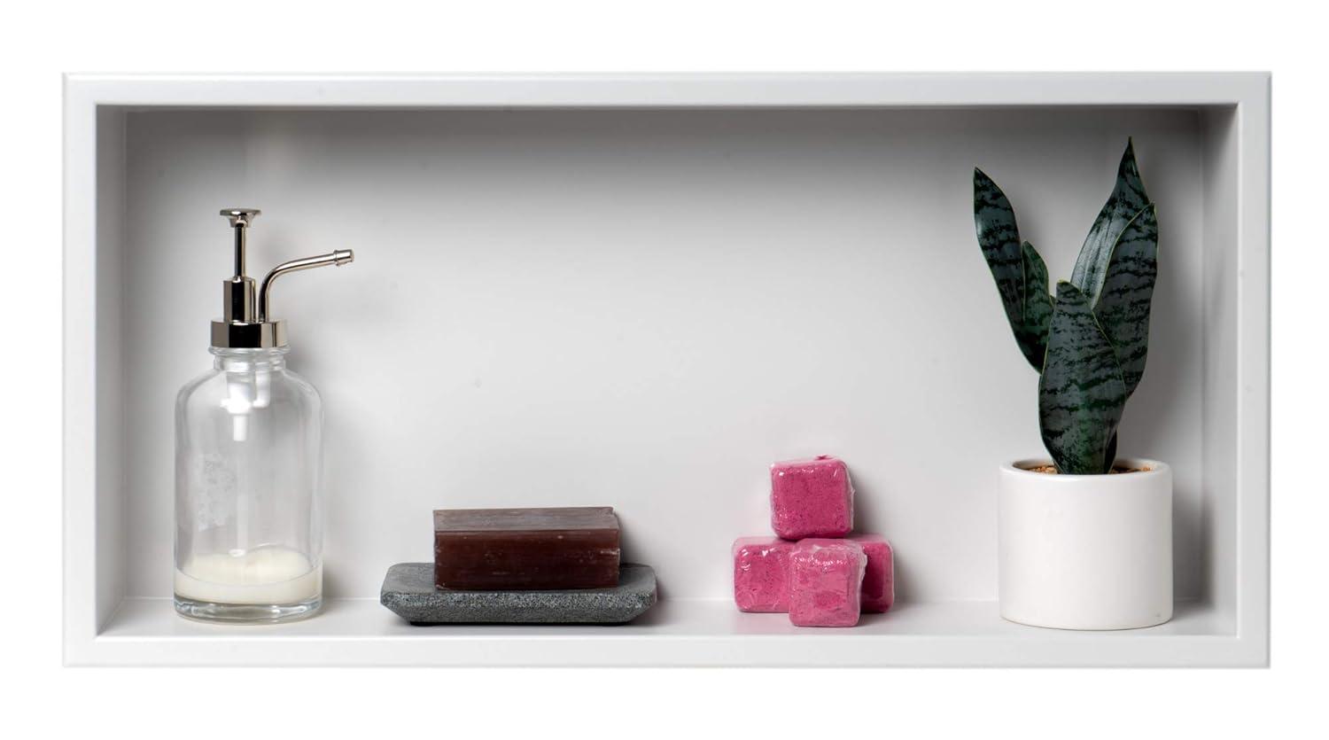 Adhesive Stainless Steel Shower Shelf