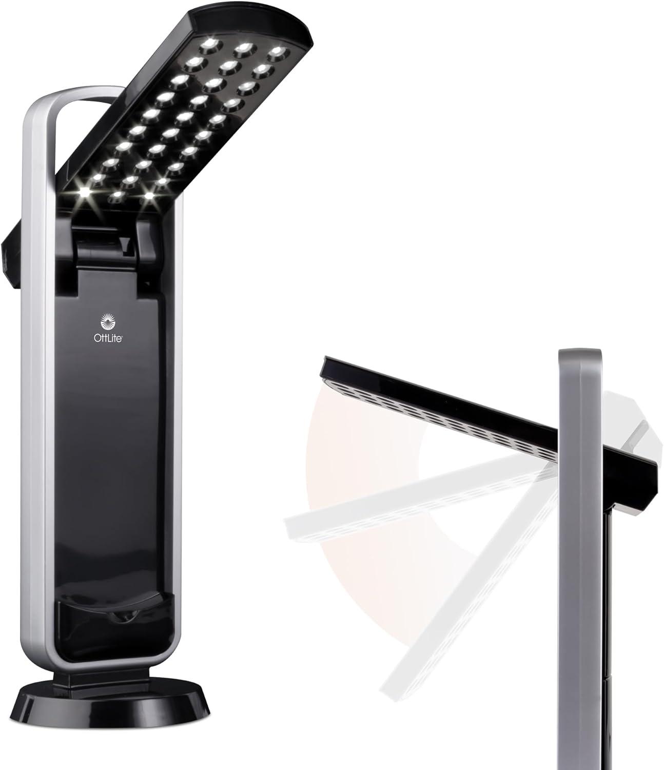 OttLite LED Mobile Task Lamp, Portable, Lightweight, Battery-Operated, Carrying Handle