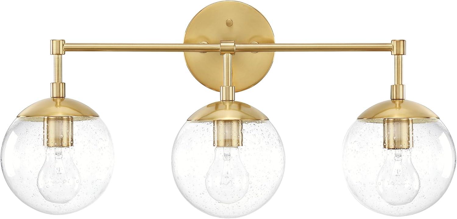 Design House  Gracelyn Vanity Light in Satin Gold, 3-Light