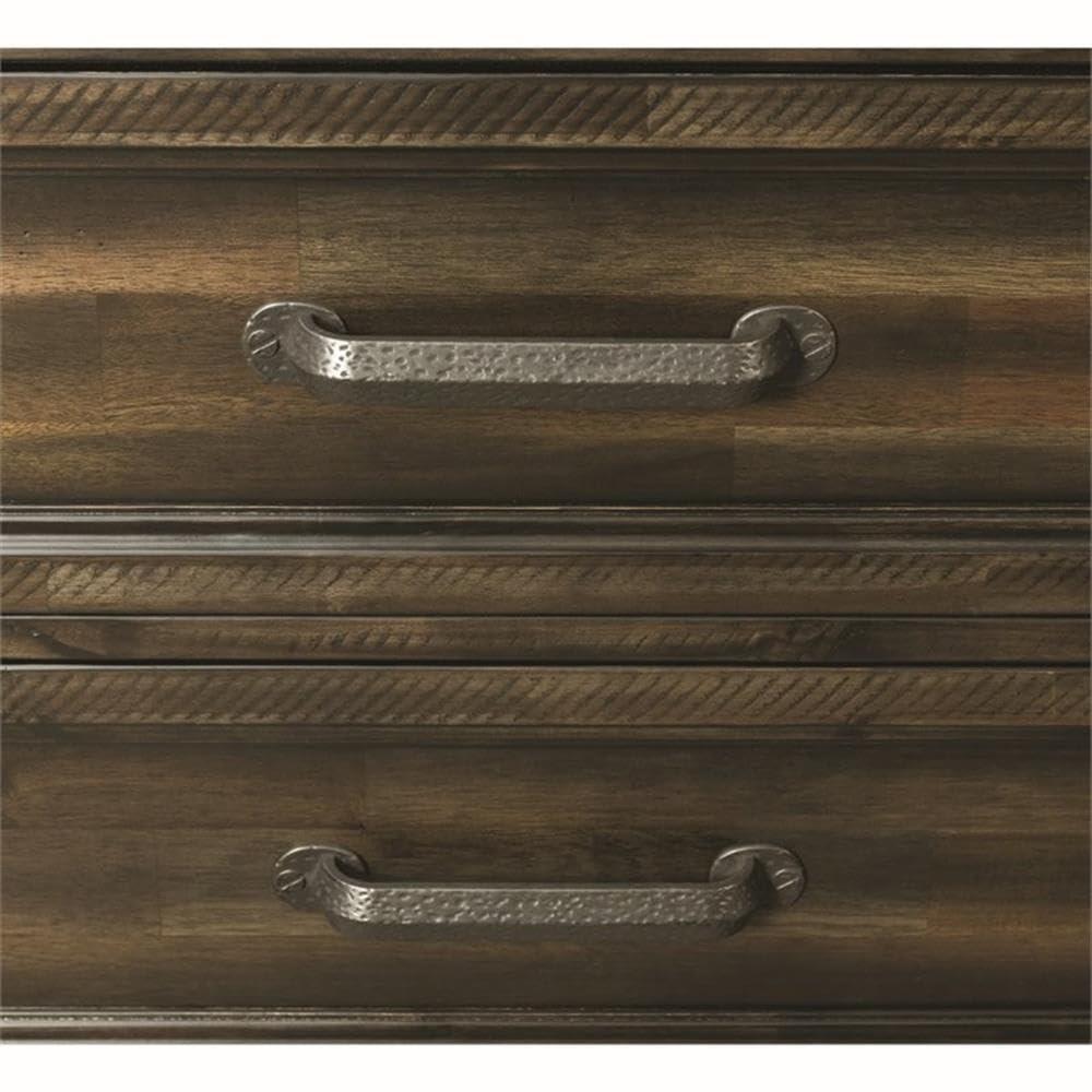 Picket House Furnishings Johnny 2 Drawer Nightstand in Smokey Walnut