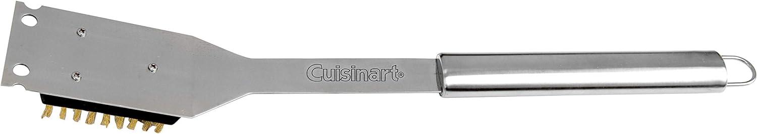 CuisinartÂ® Stainless Steel Grill Cleaning Brush - 16.5 inch Grill Brush, Hook To Store At Grill