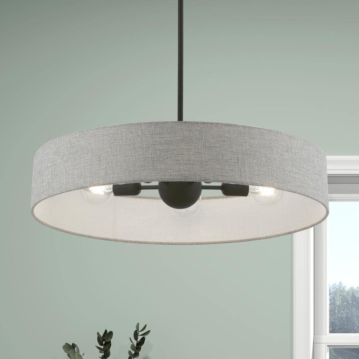Livex Lighting Elmhurst 5 - Light Pendant in  Black