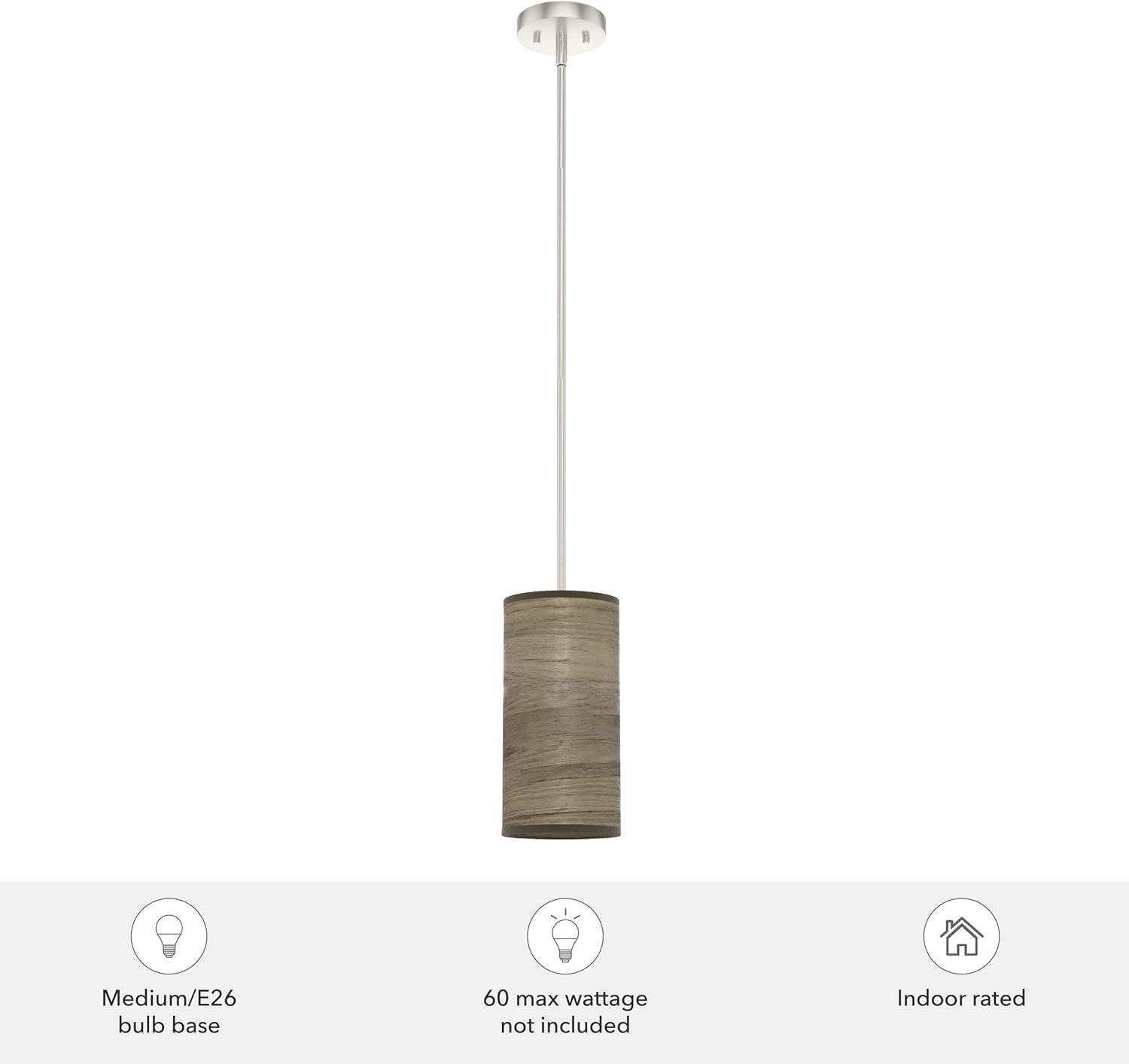 Chevron 1 - Light Single Cylinder Mini Pendant