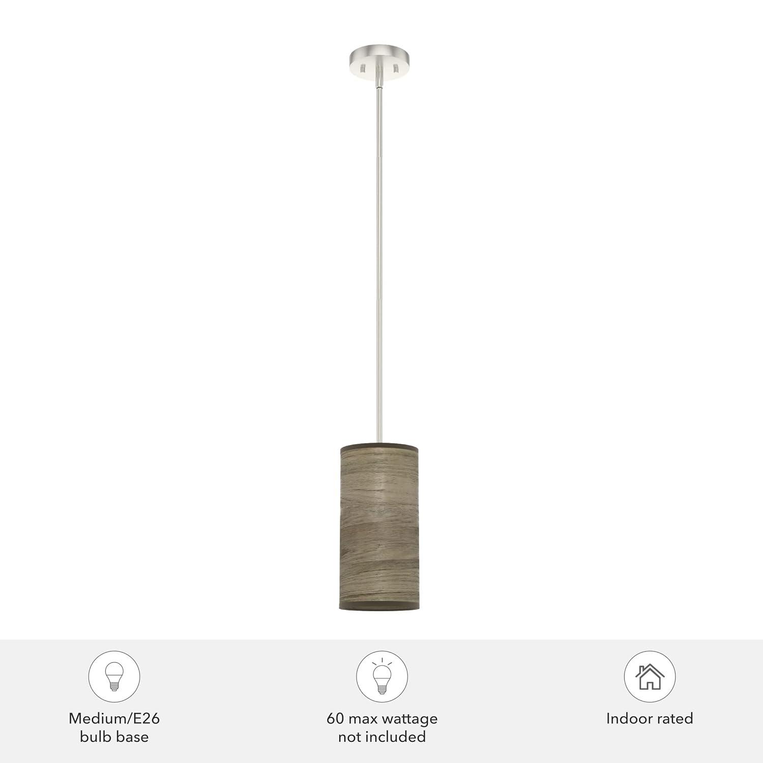 Chevron 1 - Light Single Cylinder Mini Pendant