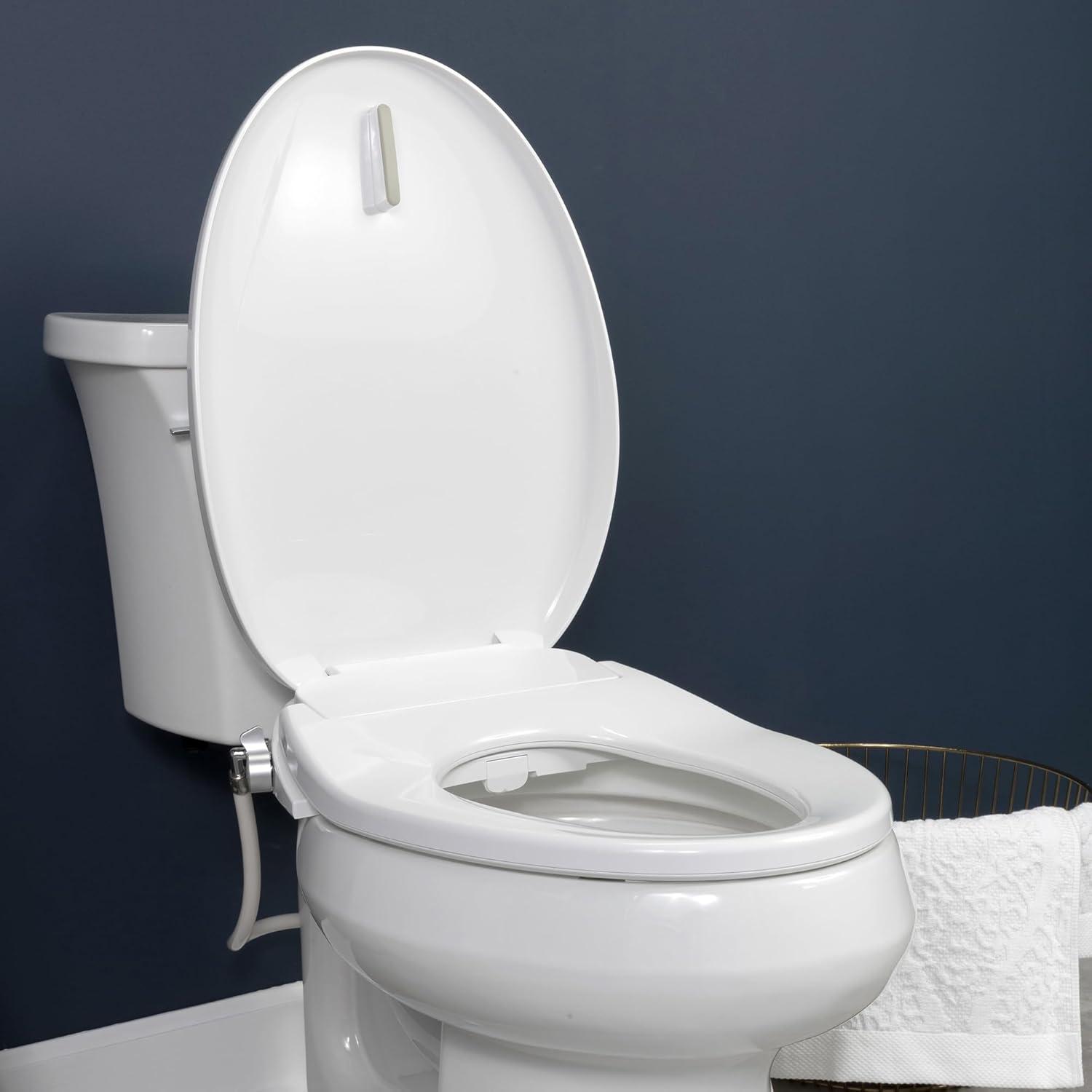 MyDepot Smart Bidet Toilet Seat with Heated Water,Adjustable Washing Settings,Warm Seat,Self-Cleaning