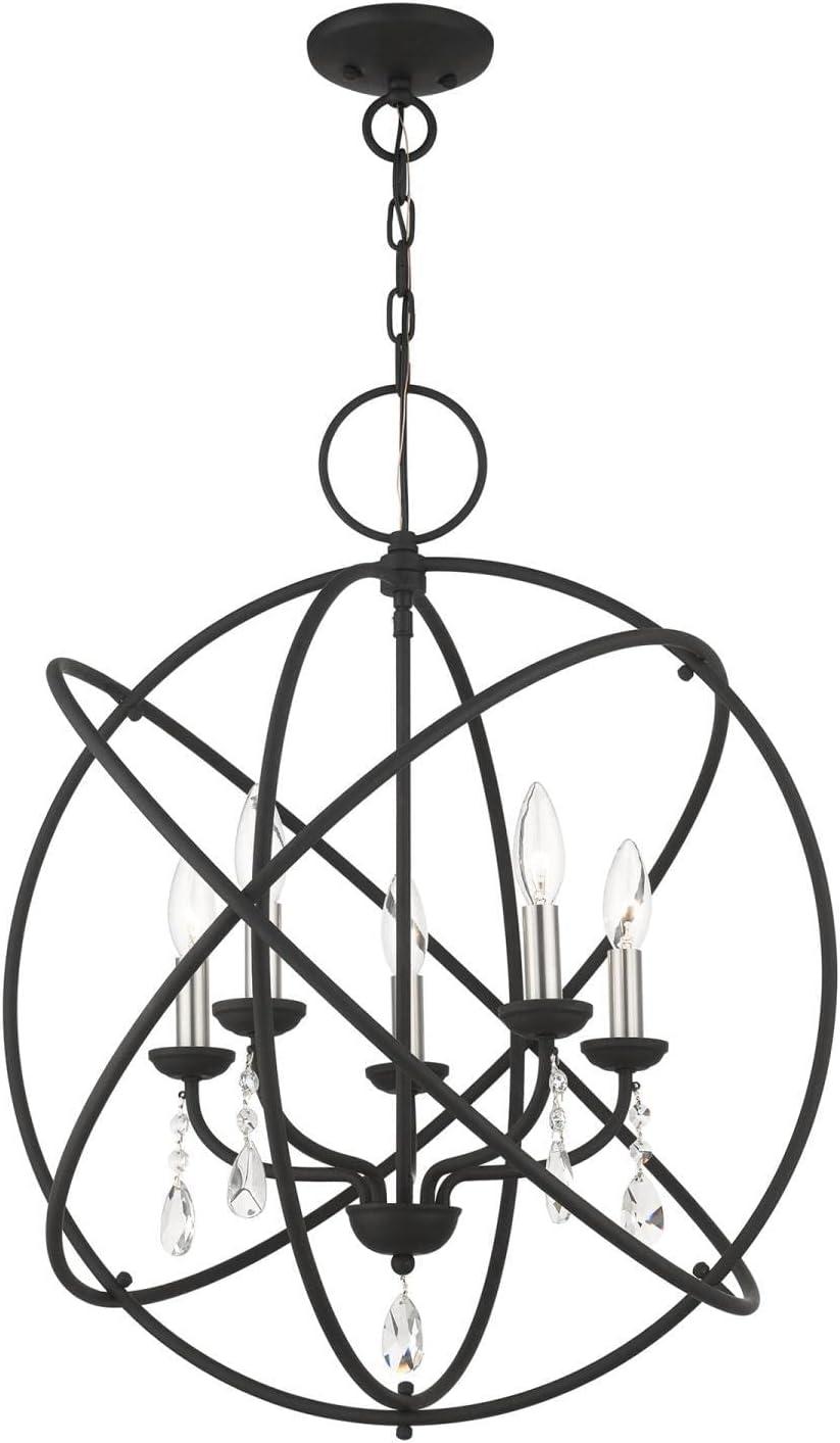 Livex Lighting - Aria - 5 Light Chandelier in Glam Style - 23.5 Inches wide by