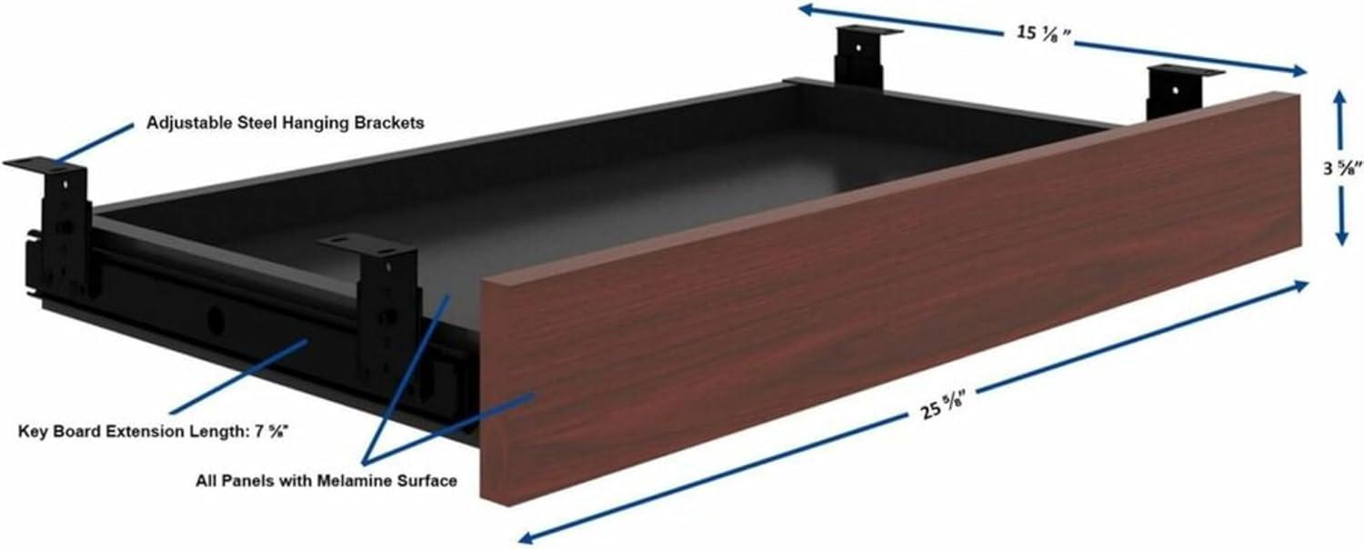 Lorell Essentials Series 5.1'' H x 28.4'' W x 16.7'' D Desk