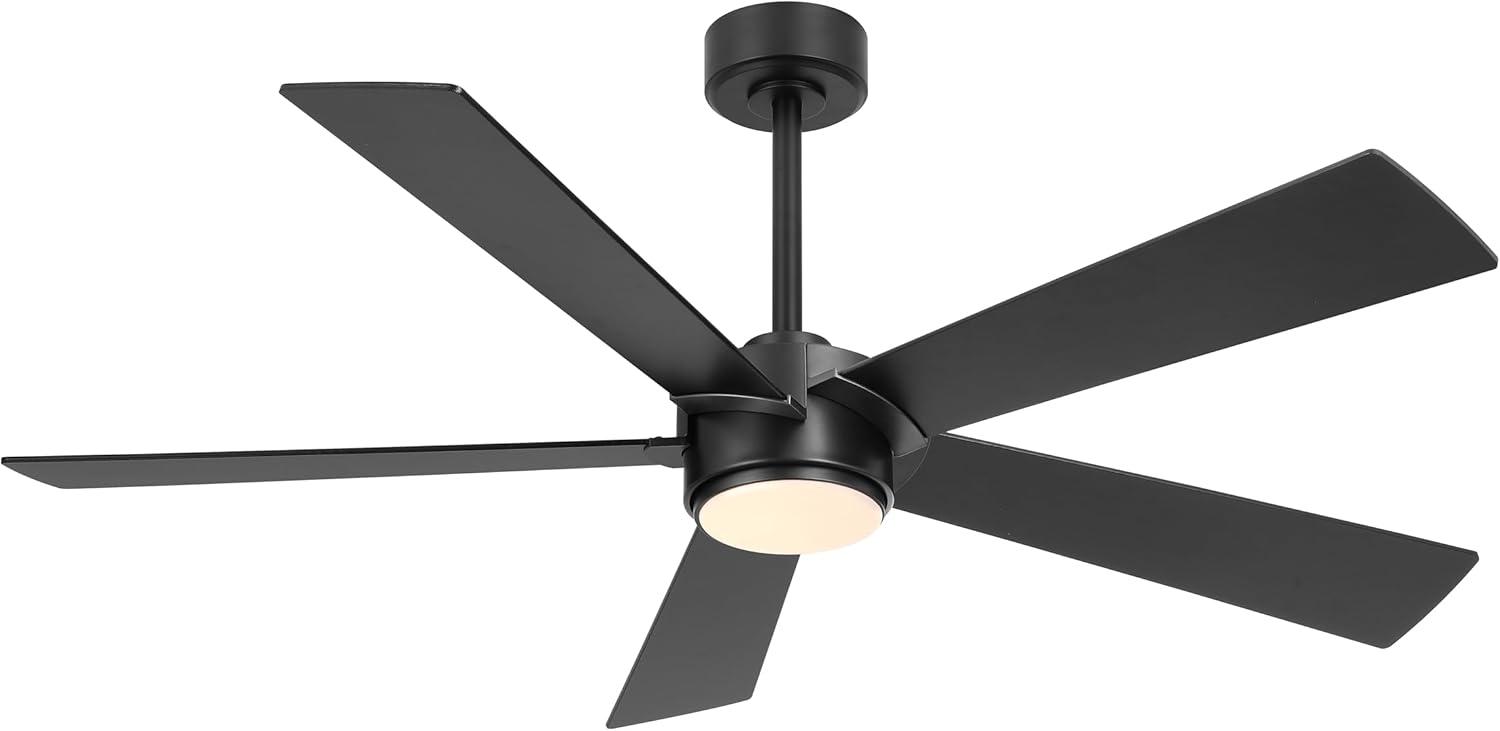 5 - ABS Blades Indoor Ceiling Fan with Light and Remote