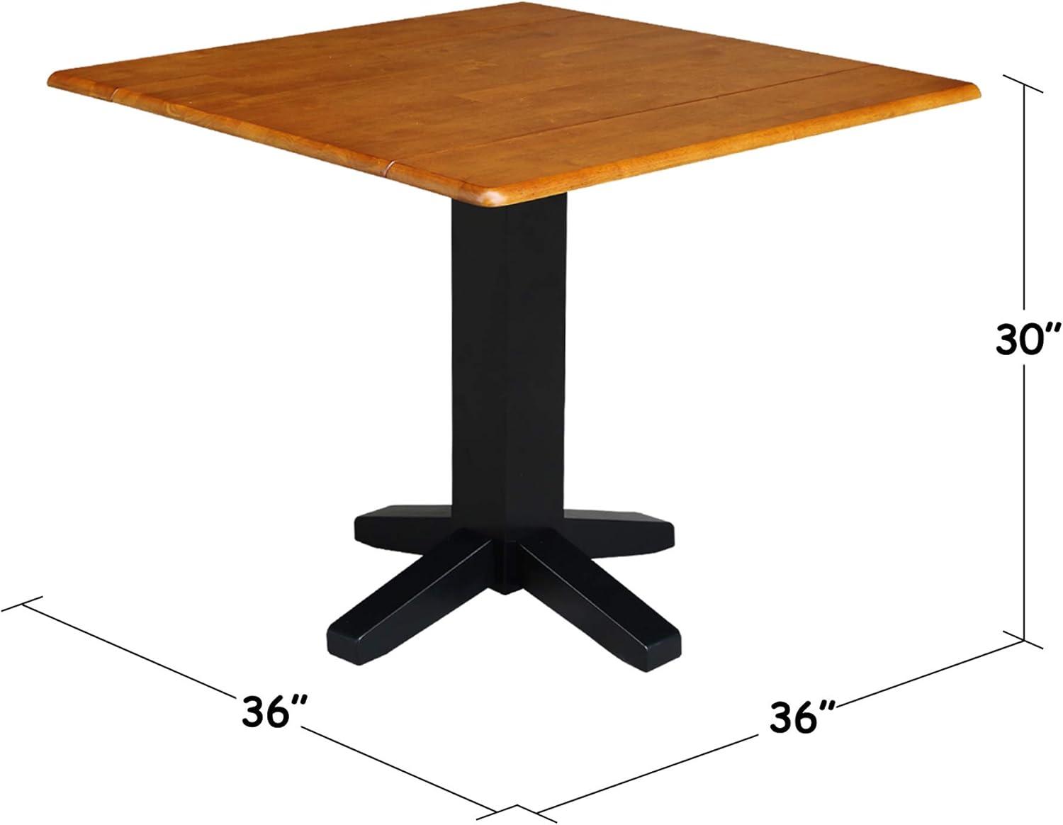 36" Sanders Square Dual Drop Leaf Dining Table - International Concepts