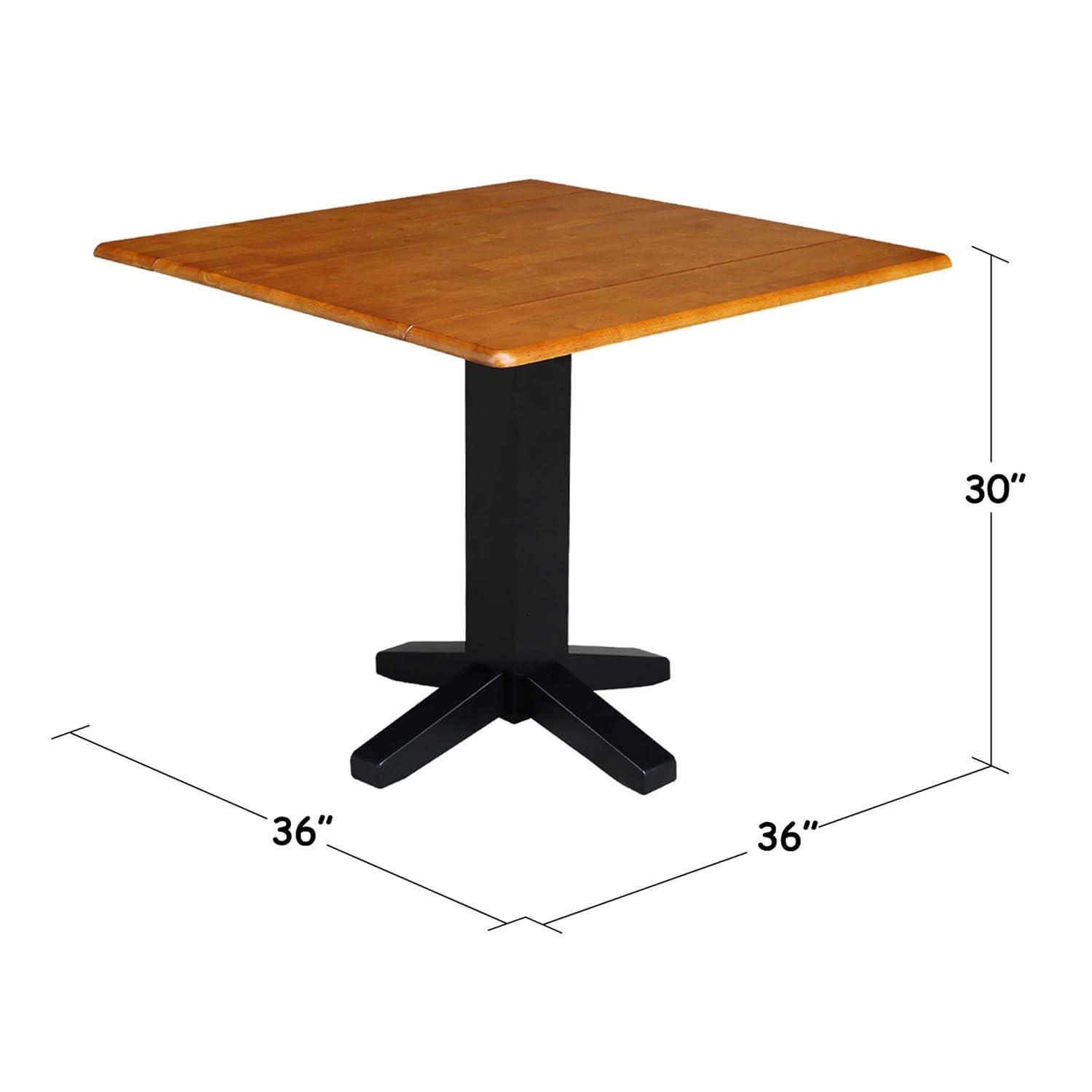 36" Sanders Square Dual Drop Leaf Dining Table - International Concepts