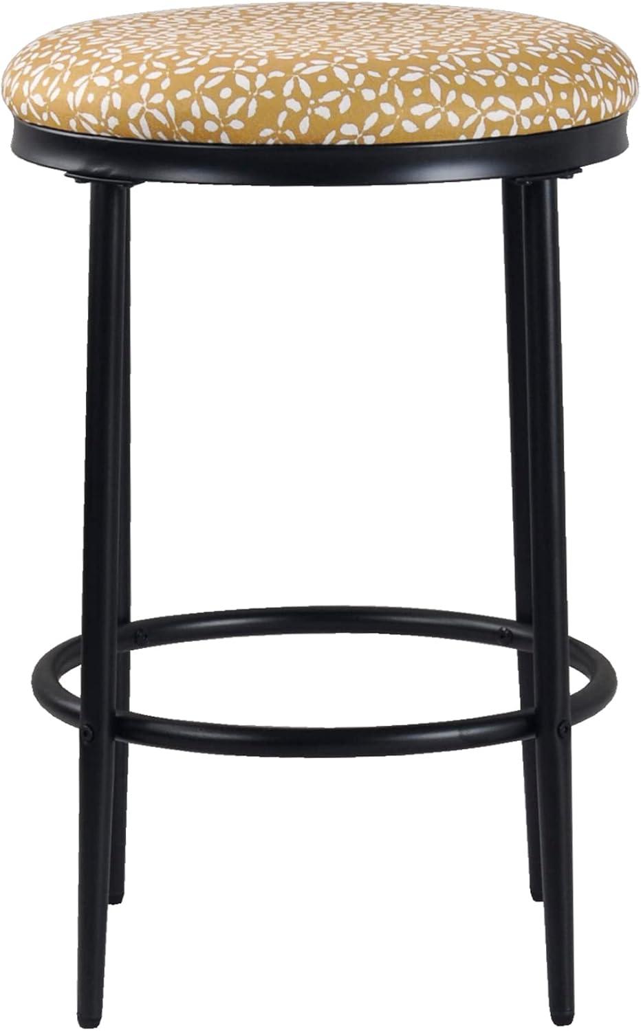 Upholstered Metal Barstool - HomePop