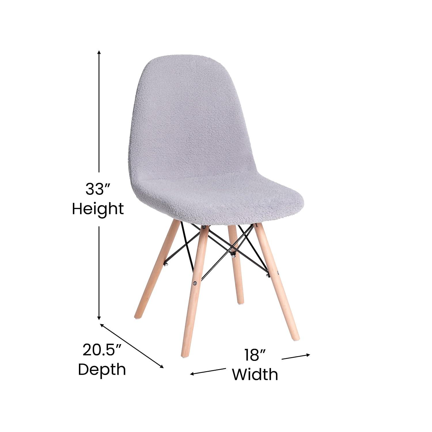 Flash Furniture Shaggy Dog Light Pink Accent Chair