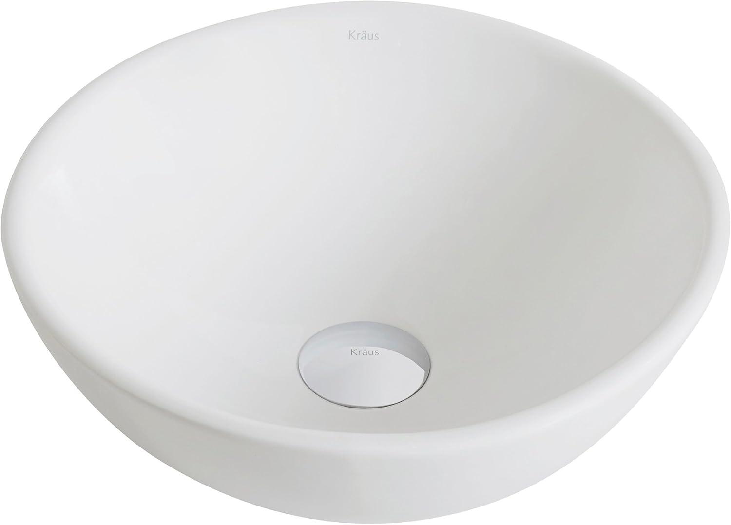 KRAUS Elavo™ Thin Ceramics Vessel Bathroom Sink