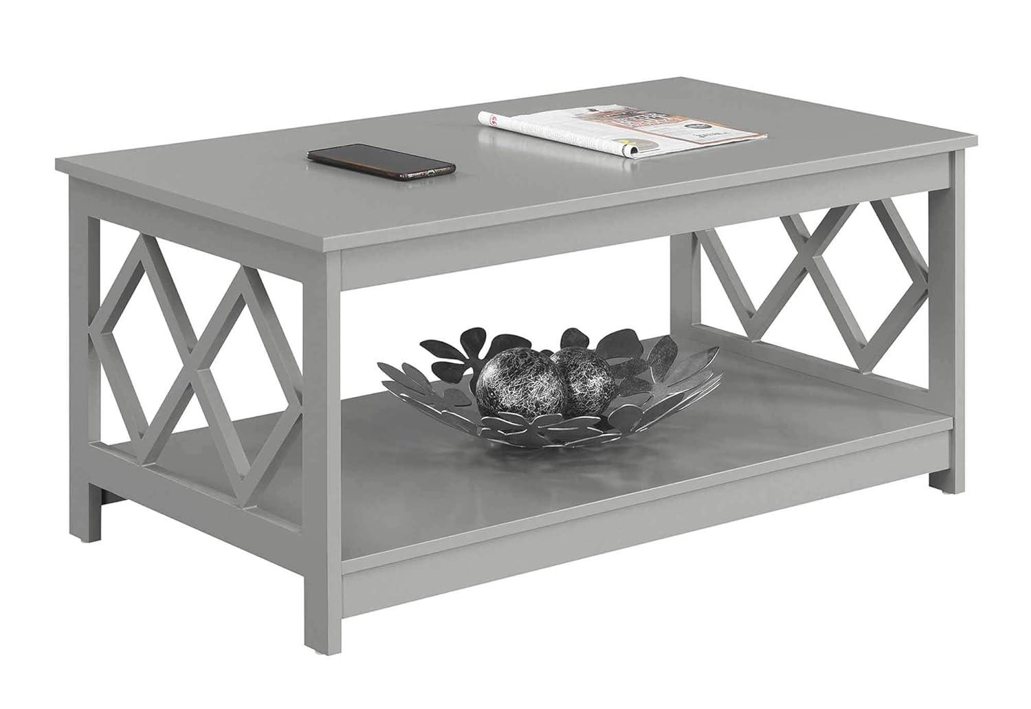 Diamond Coffee Table, Gray