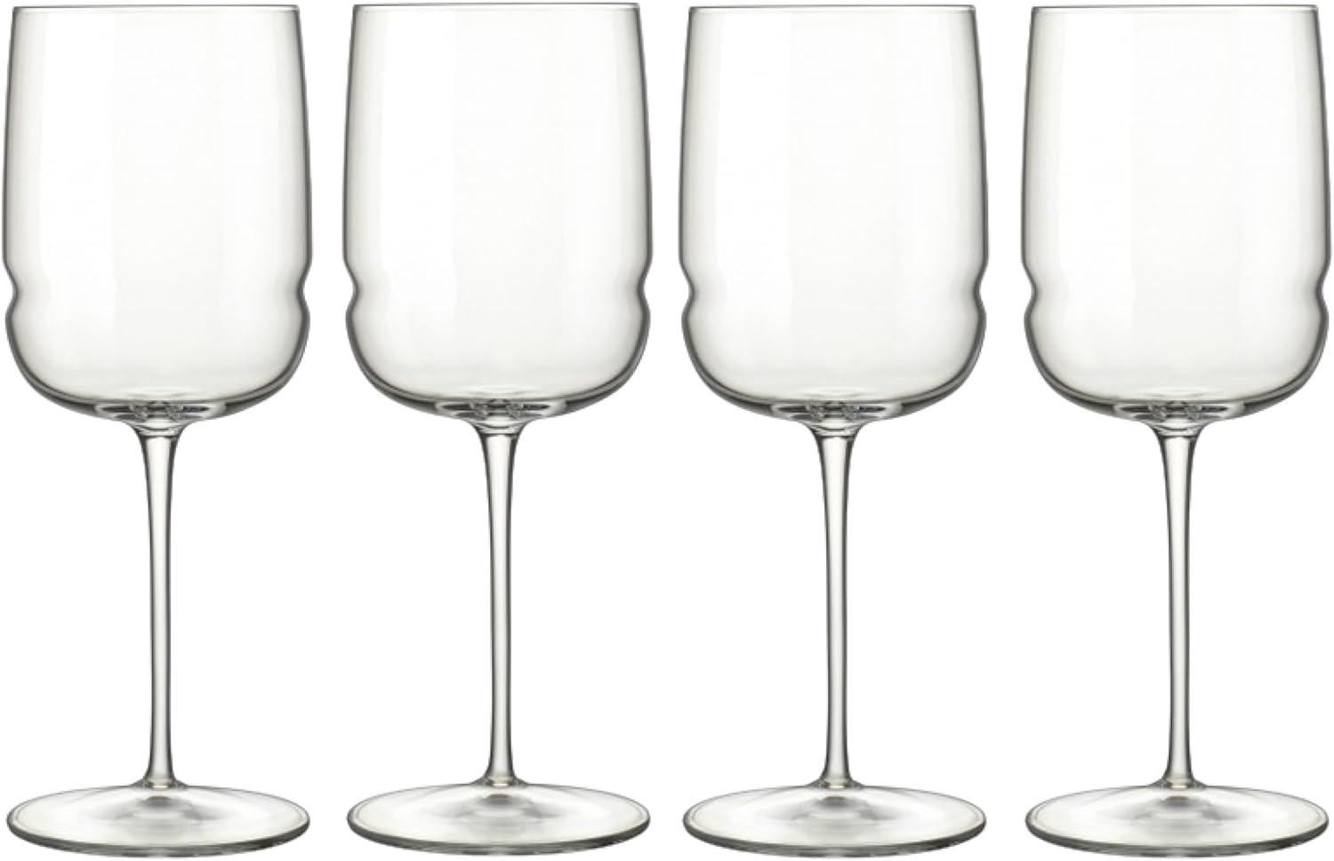 Luigi Bormioli Grandioso Chardonnay 15.25 oz. Wine Glass, Set of 4, Titanium Reinforced Stem, Made of SON-hyx Crystal, Made in Italy