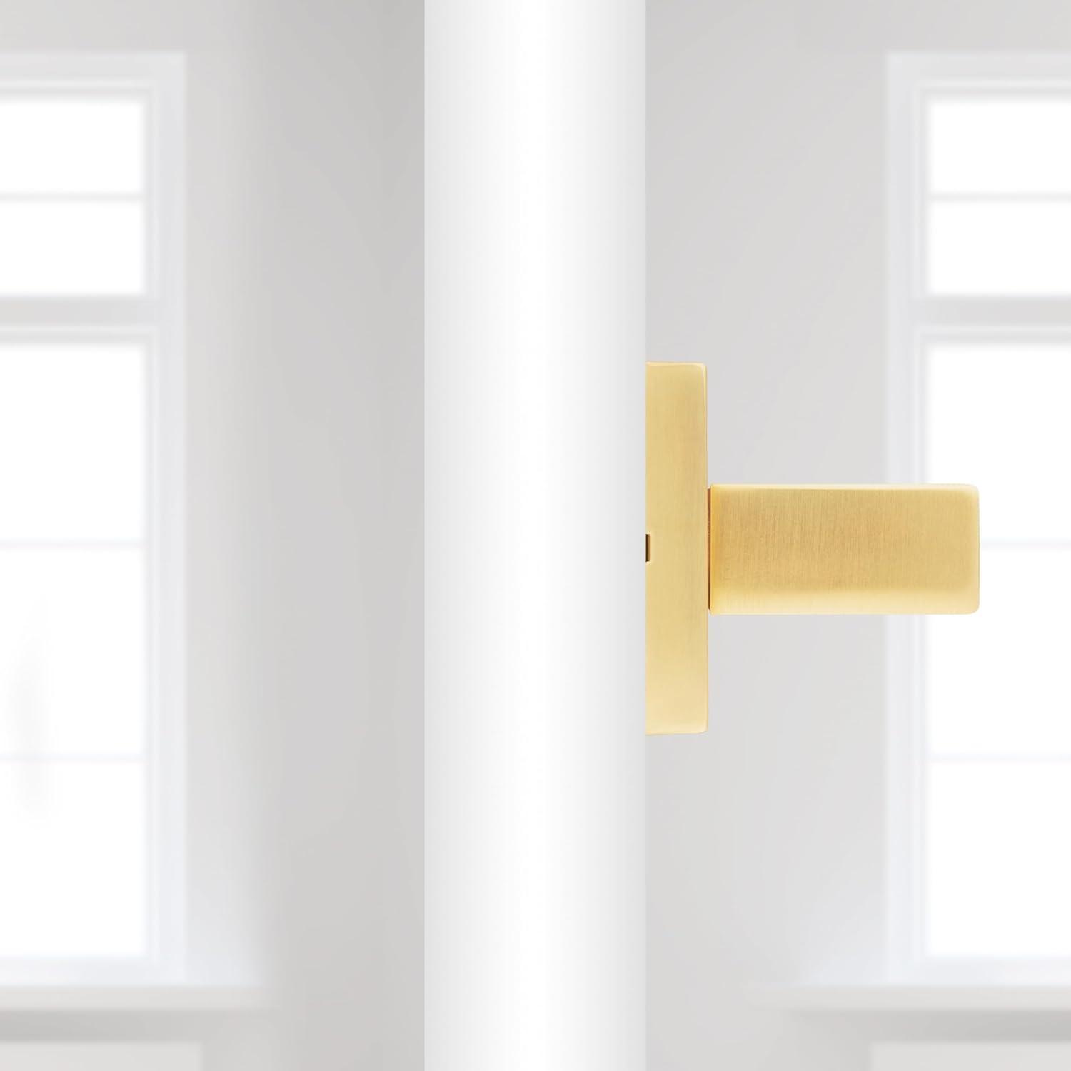 Kwikset 788Salsqt Singapore Non-Turning One-Sided Dummy Door Lever - Brass