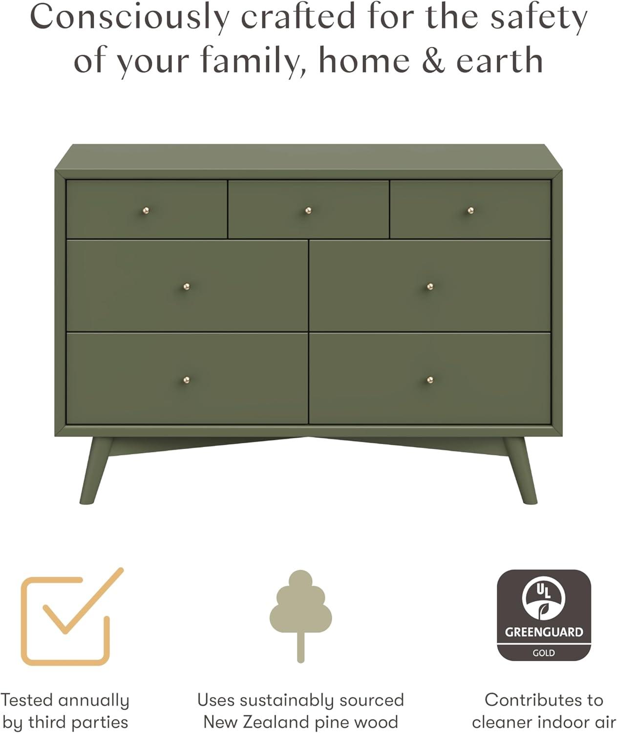 Palma 7 Drawer 53" W Double Dresser