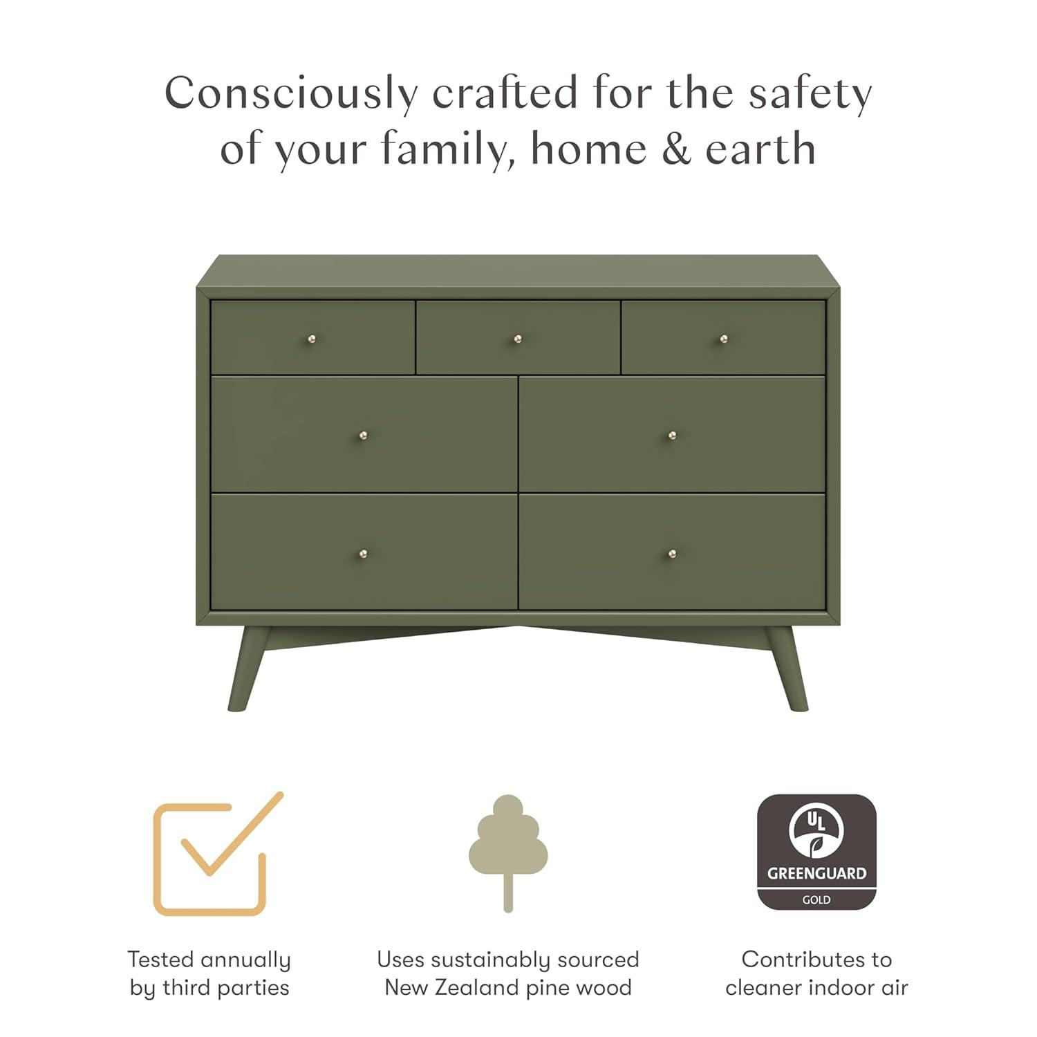 Palma 7 Drawer 53" W Double Dresser