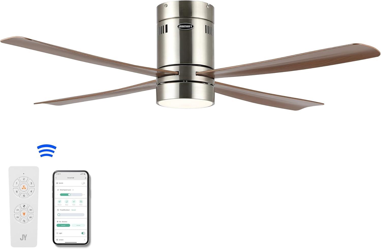 Jonathan Y Theo 52'' Ceiling Fan with LED Lights
