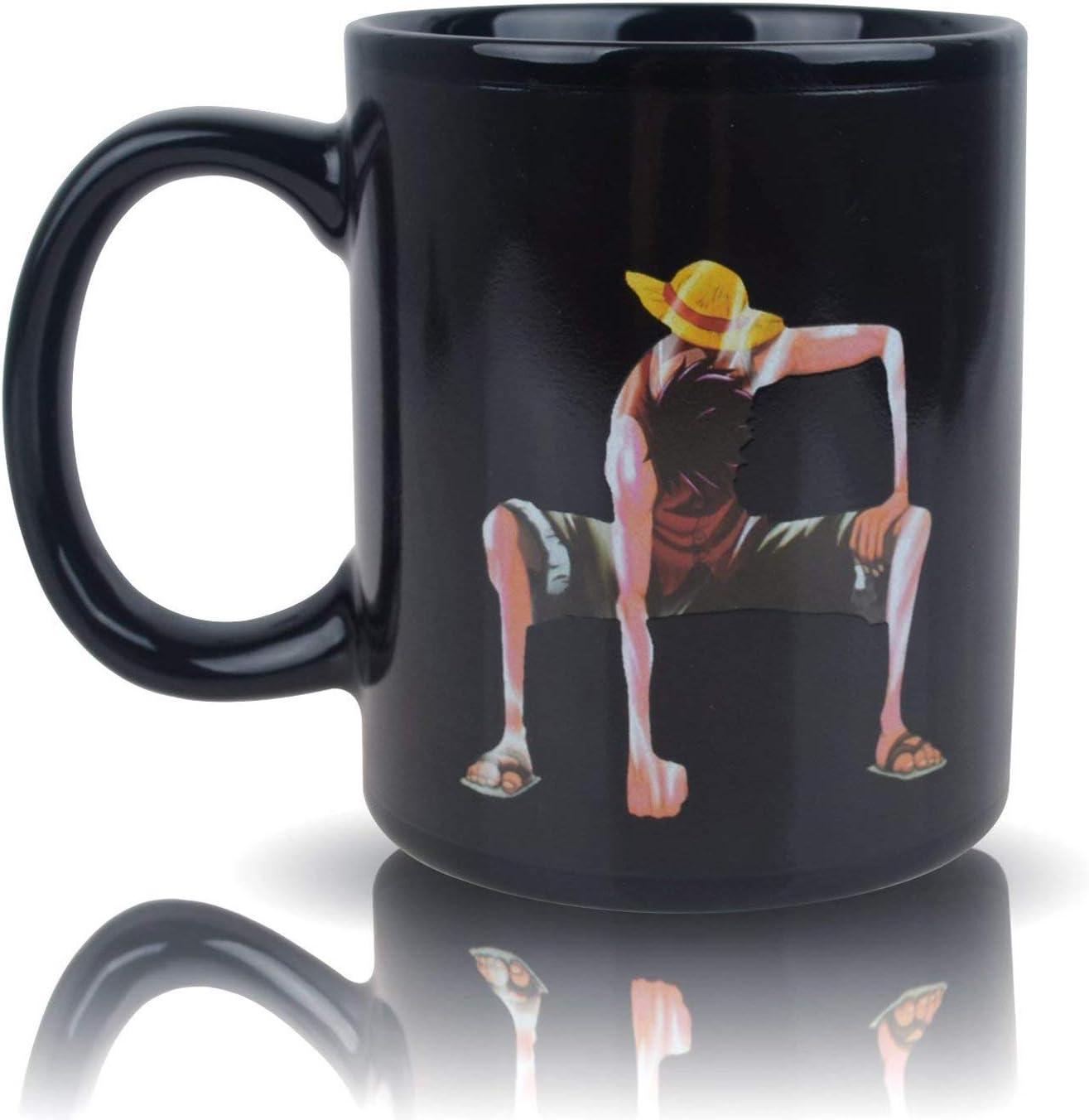 11oz Black Ceramic Color Changing Anime Mug