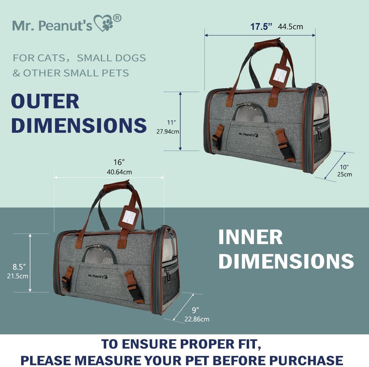 Gold Series Airline Approved Tote - Low Profile, Soft Sided Premium Pet Carrier