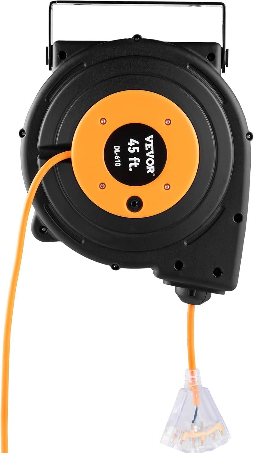 Retractable Extension Reel Power Cord