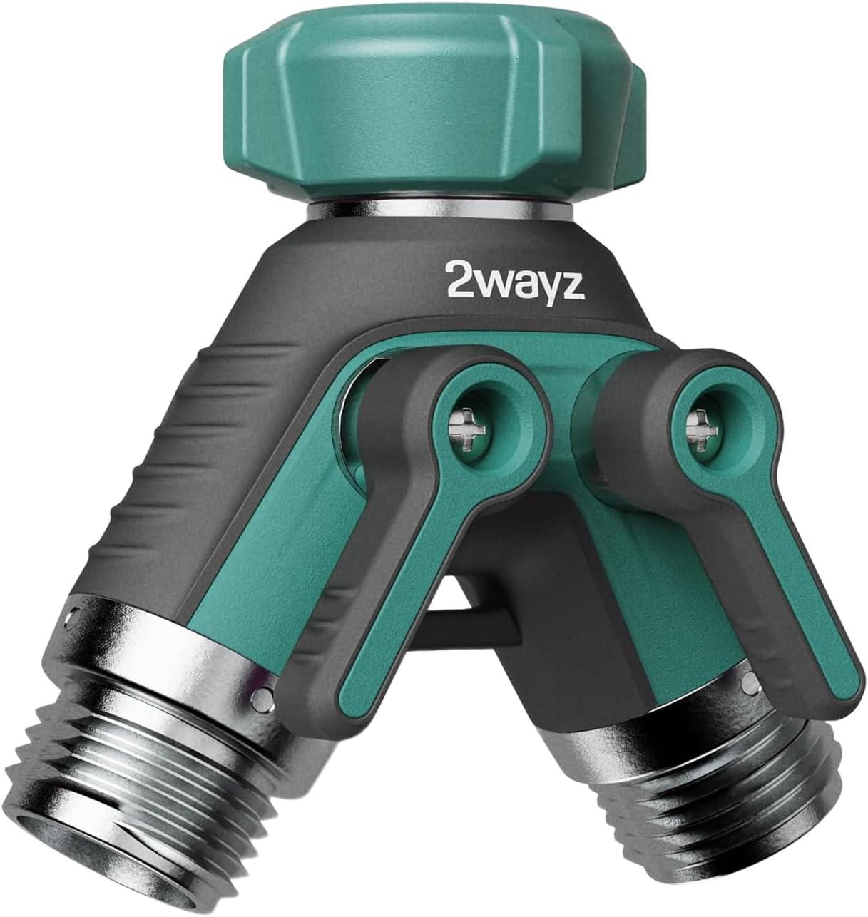 2WAYZ Dual Outlet Water Hose Splitter - 360° Rotation