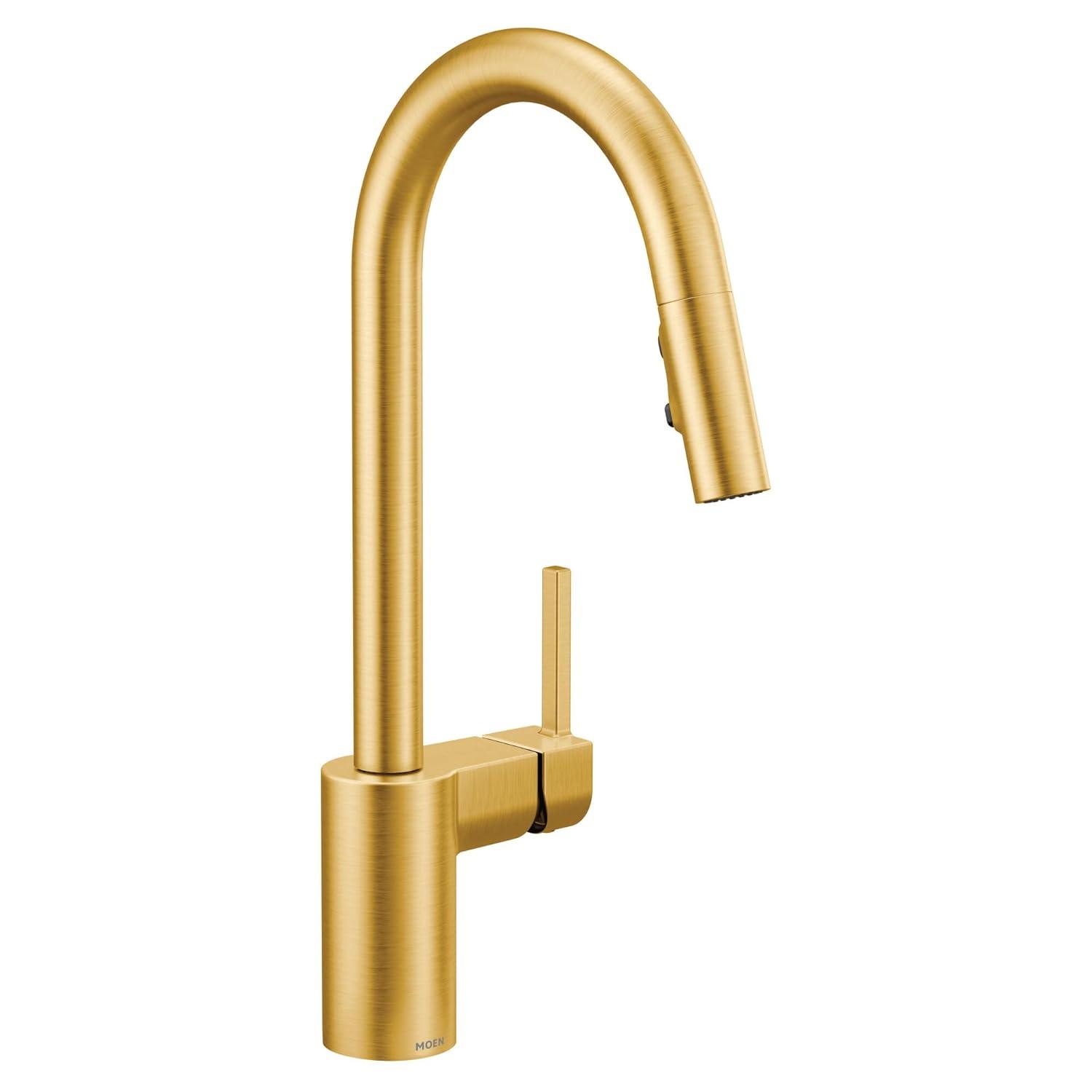 Moen Align One Handle Modern Kitchen Pulldown Faucet with Reflex and Power Clean Technology