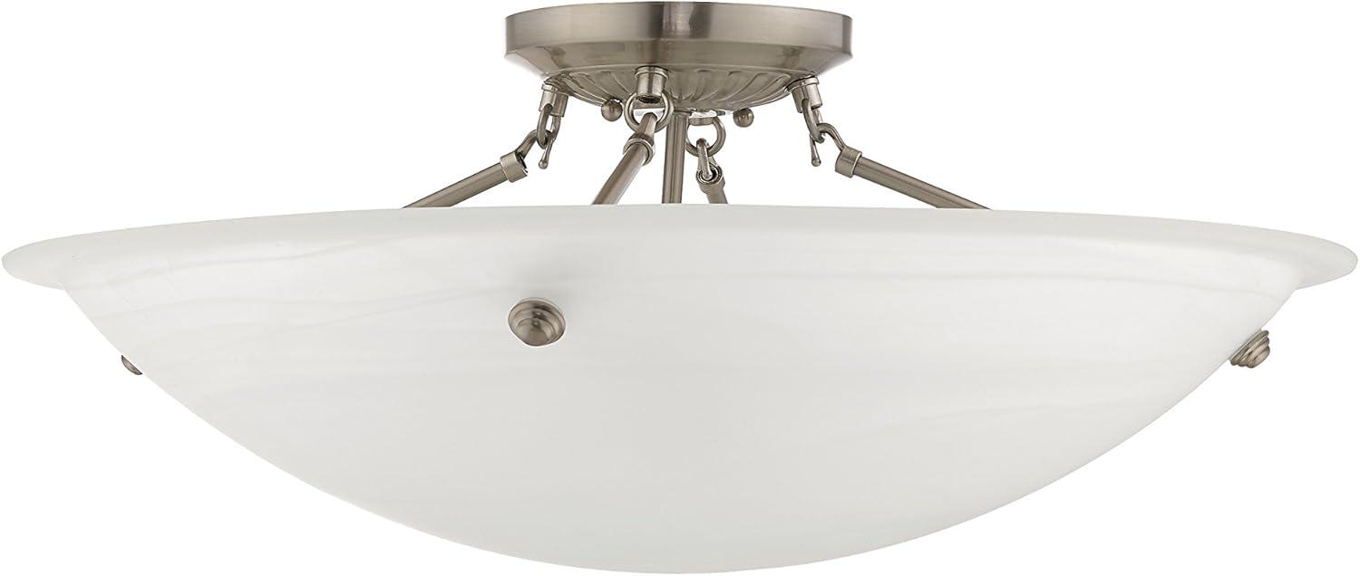 Livex Lighting Oasis 4 - Light Flush Mount in  Brushed Nickel