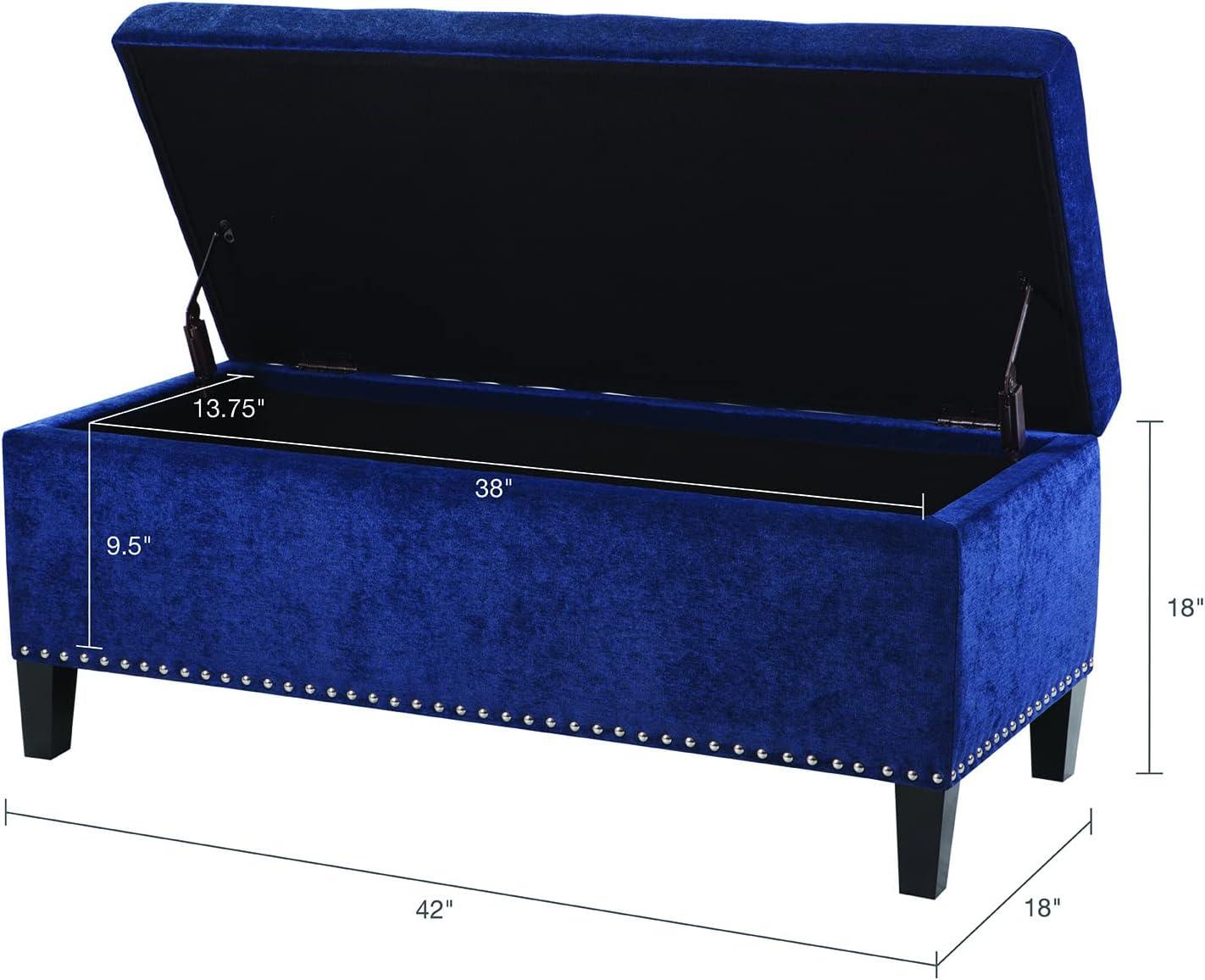 Tufted-Top Storage Ottoman