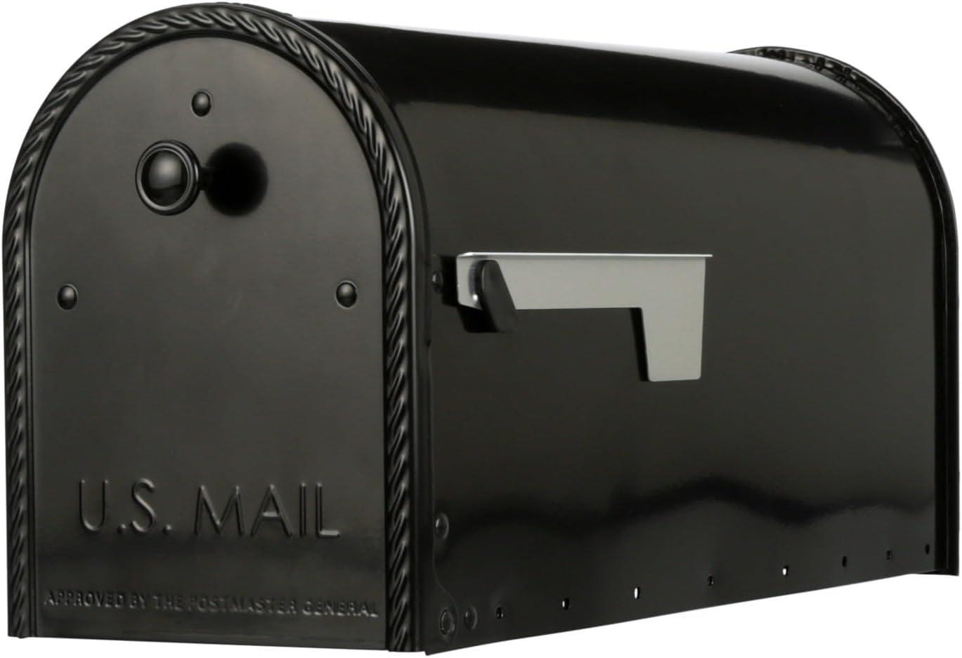 Architectural Mailboxes Edwards Post Mount Mailbox Black