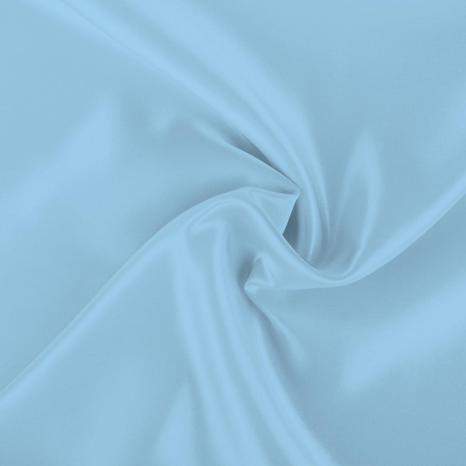 Blissford Luxury Jewel Blue Satin Pillowcase with Zipper Closure, Standard 2-Pack