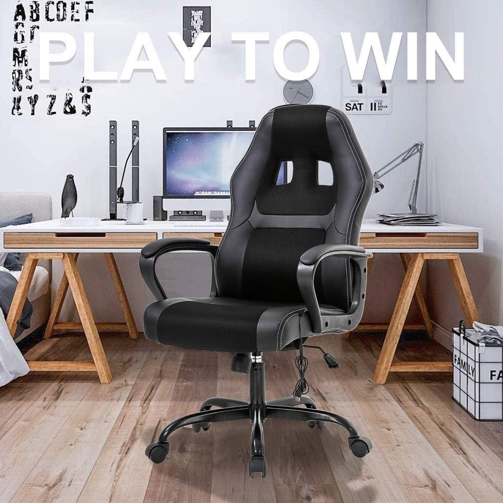 FDW Racing Gaming Chair Home Office Chair Ergonomic Desk Chair Massage PU Leather Computer Chair with Lumbar Support Headrest Armrest ,Camo