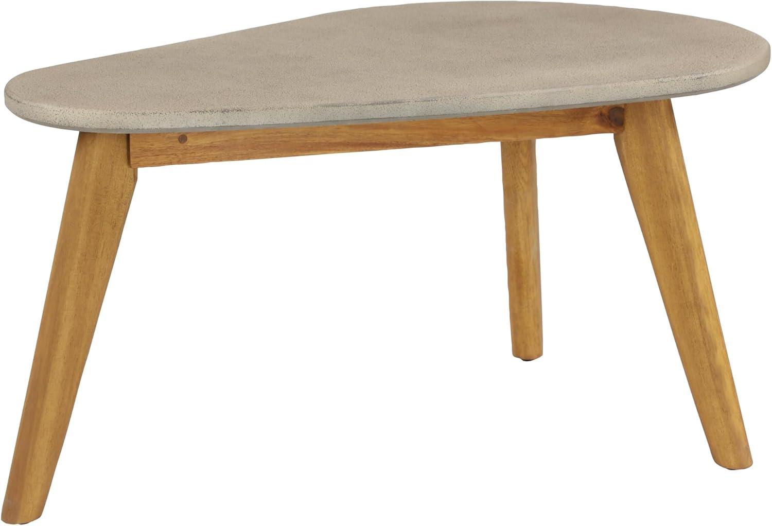 29&#34;x16&#34; Mid-Century Wood Outdoor Accent Table Gray - Olivia &#38; May