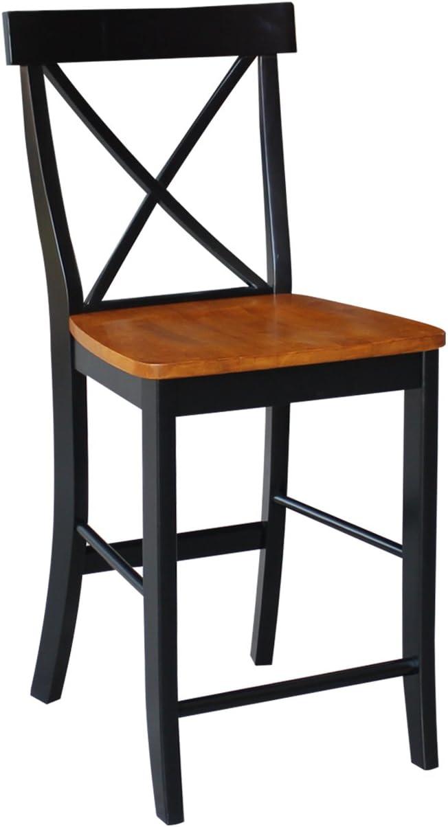 24" Martha X Back Counter Height Barstool - International Concepts