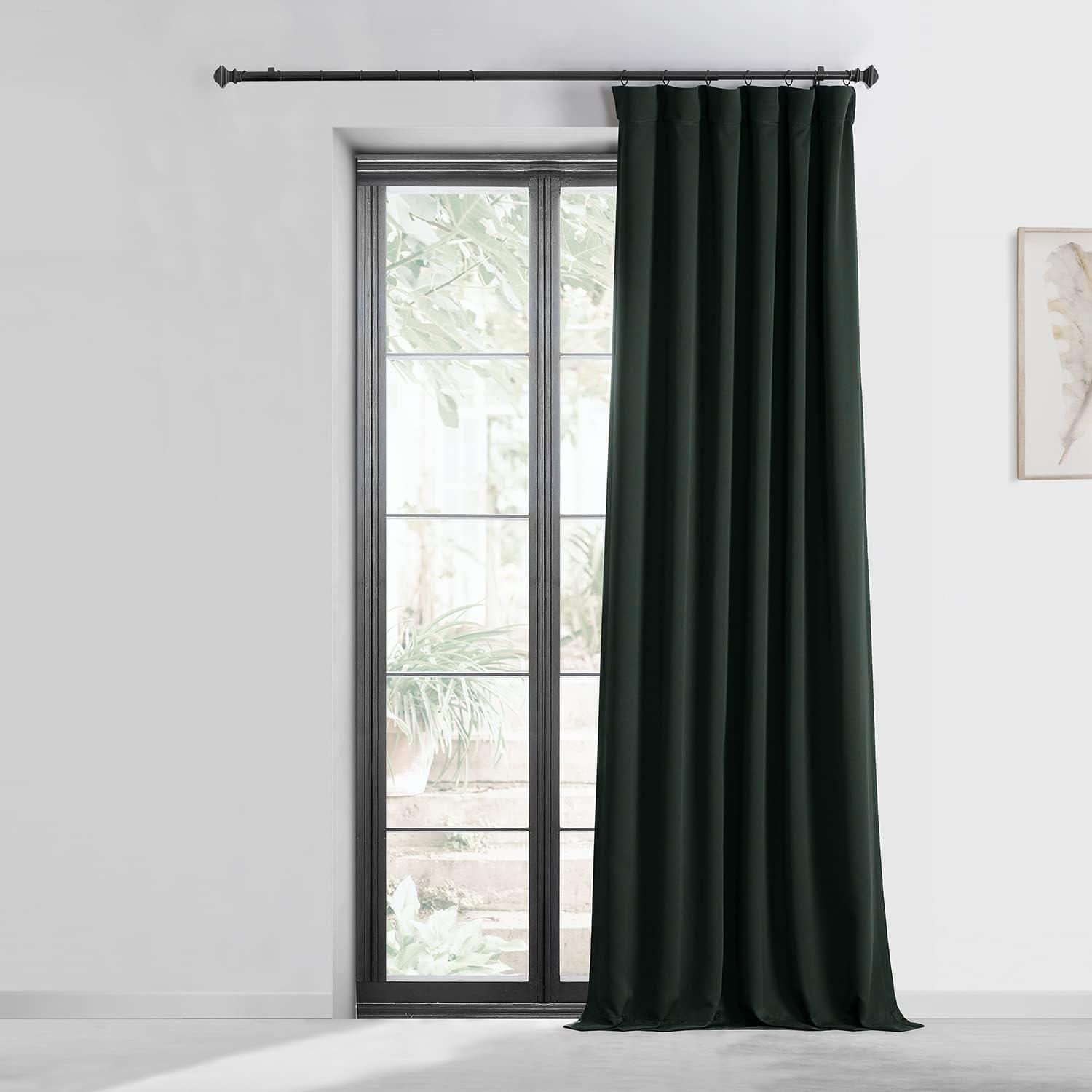 Exclusive Fabrics & Furnishing Blackout Curtain Panel (Set of 2) 50-in W 96-in L