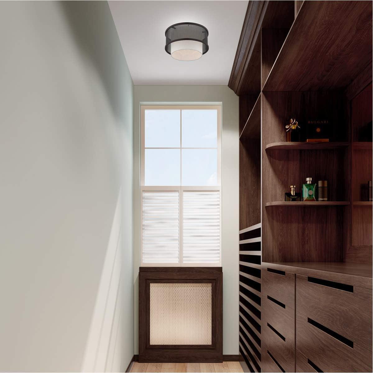 Livex Lighting Braddock 1 - Light Flush Mount in  Bronze