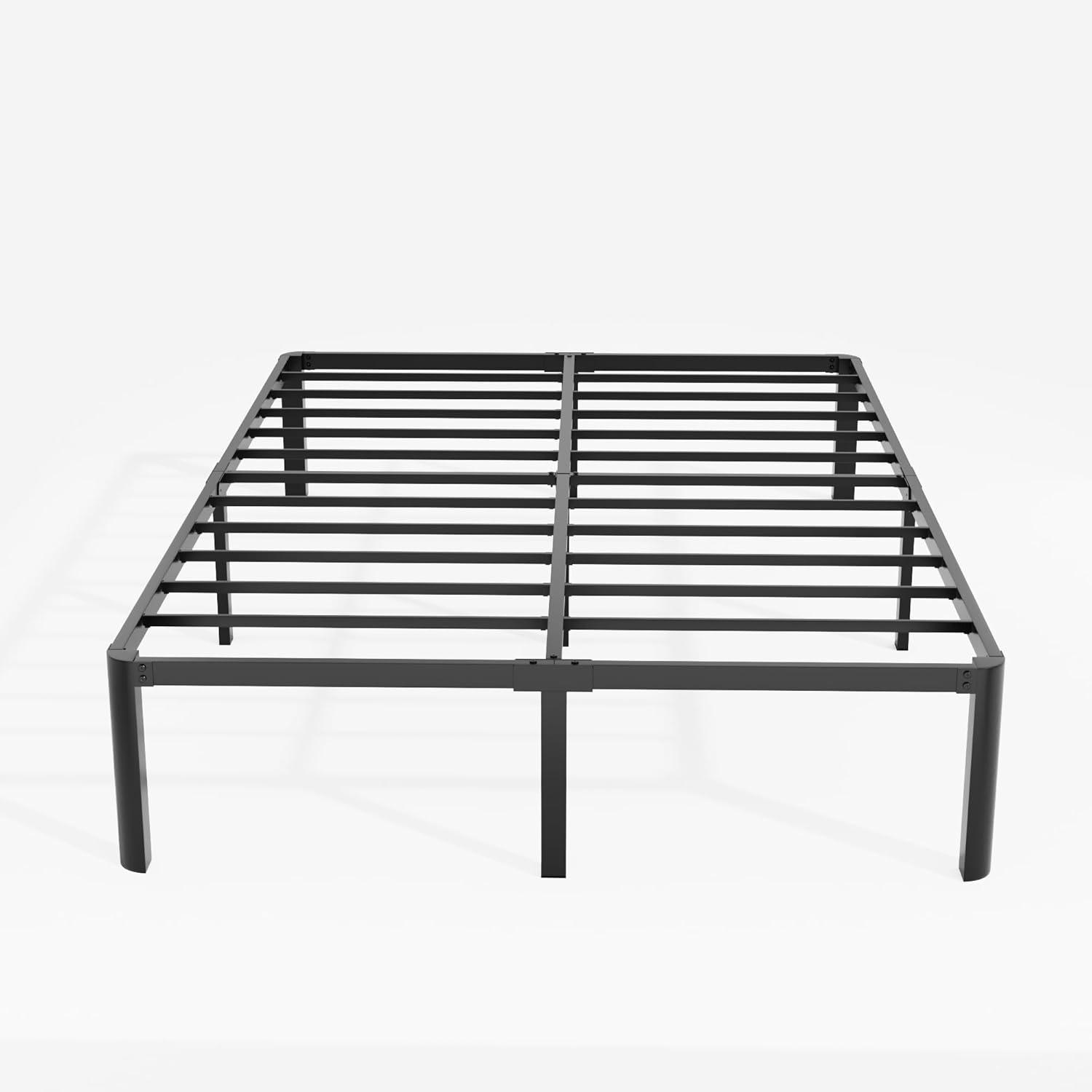 ULIESC 14" Heavy Duty Metal Platform Bed Frame, No Box Spring Needed, Queen Size