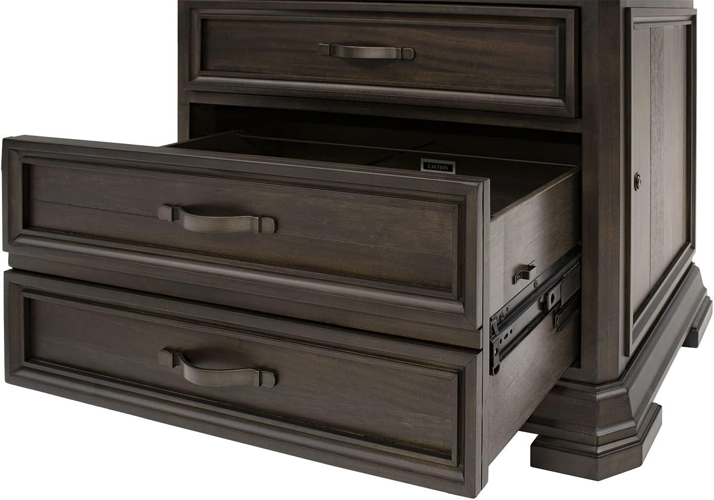 Sonoma Brown 2-Drawer Lockable Lateral File Cabinet