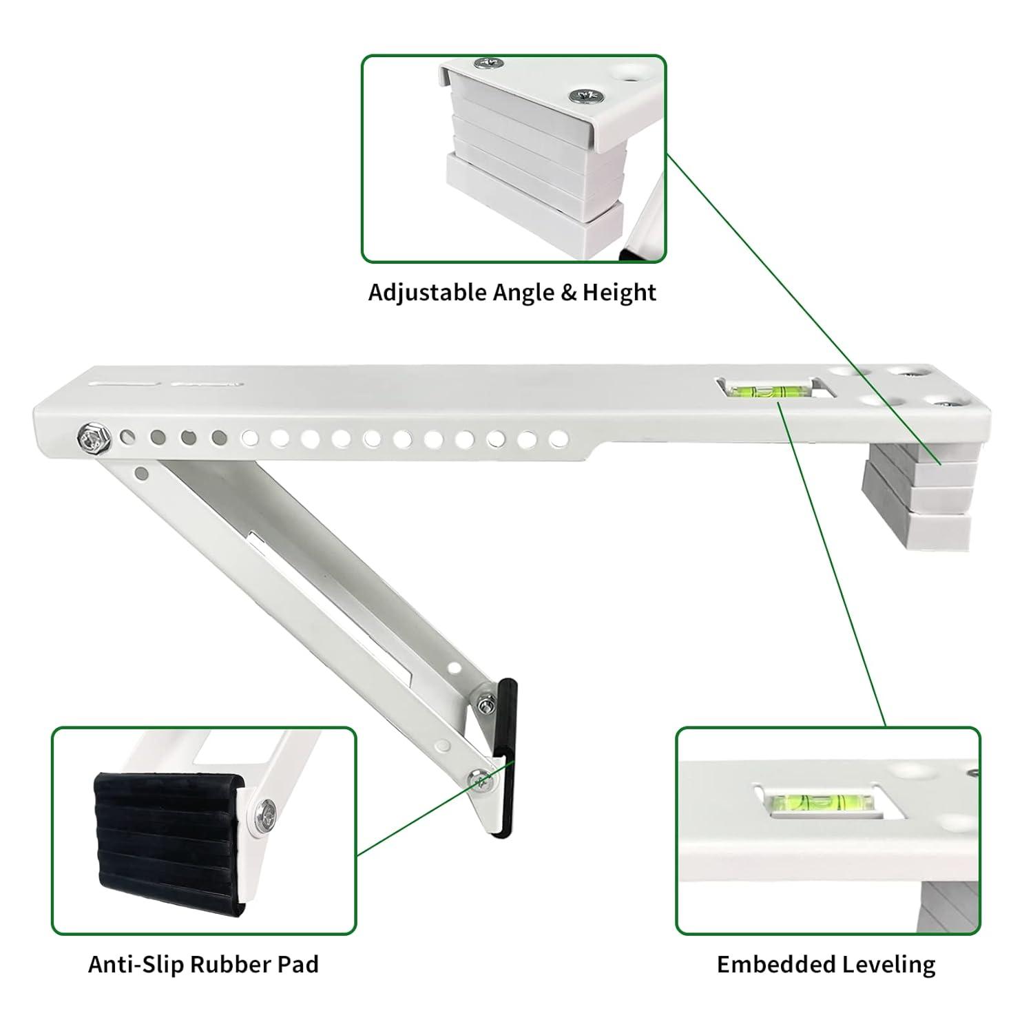 Window Air Conditioner Bracket, Light Duty Support Bracket, Up to 85 lbs, Universal to Fit 5,000 to 12,000 BTU AC Units