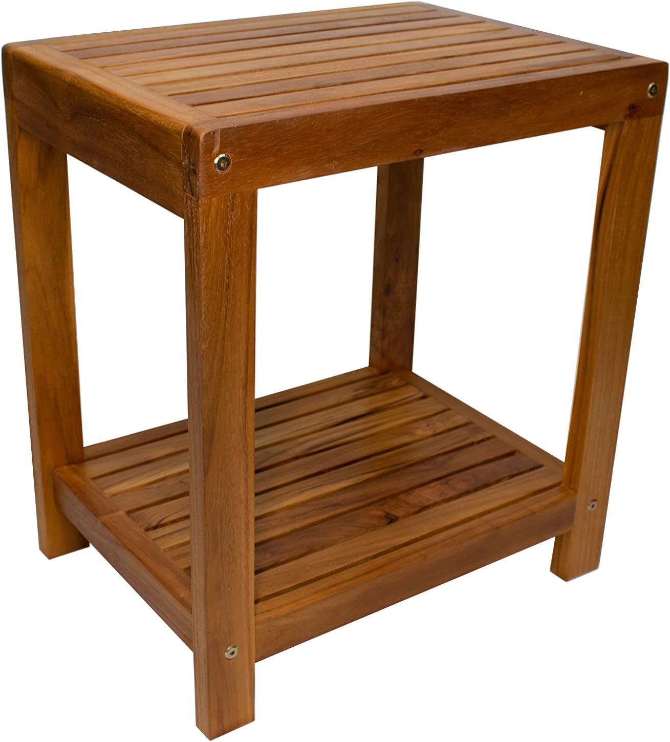 17.7'' W Teak Shower Bench