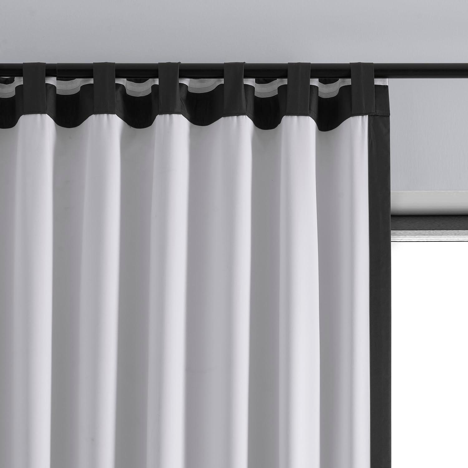 HPD Half Price Drapes Essential Solid Blackout Curtains for Bedroom 84 Inches Long (1 Panel) Thermal Insulated Blackout Curtains for Living Room Rod Pocket Window Curtains, 50W x 84L, Deep Black