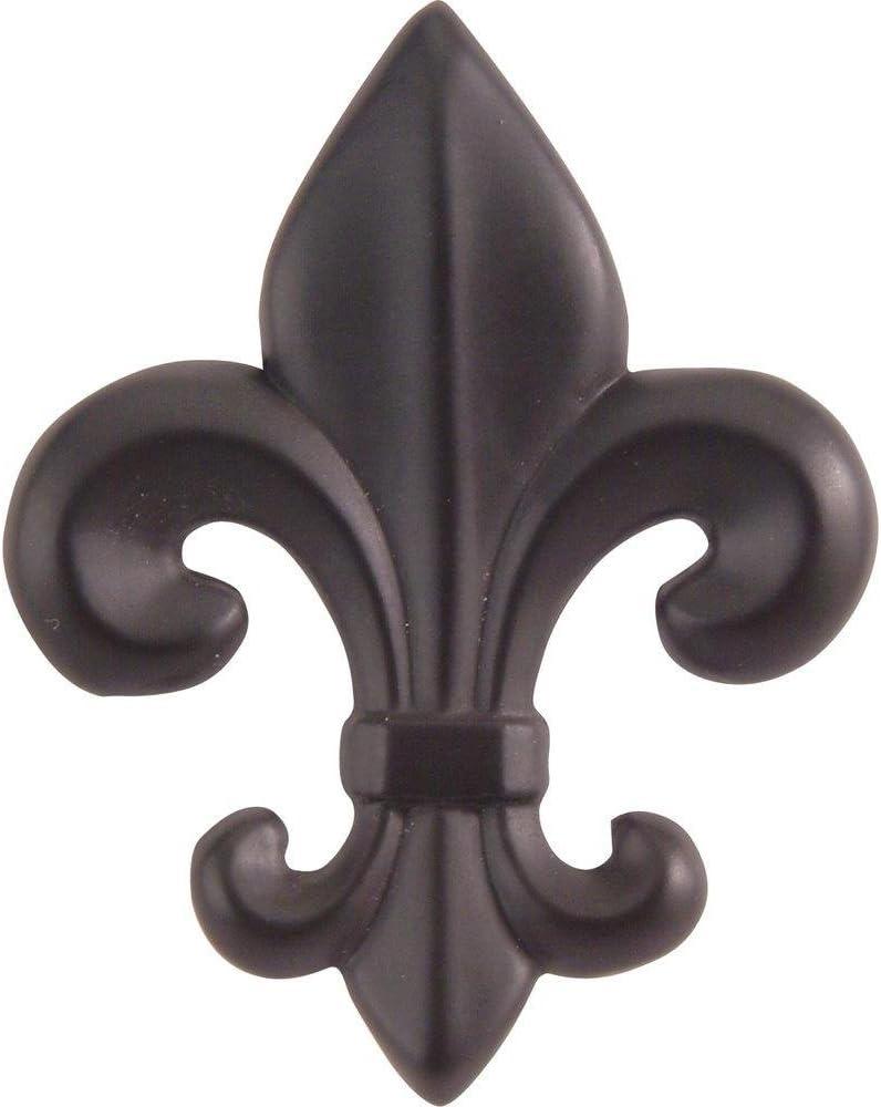 Aged Bronze Fleur de Lys Designer Knob