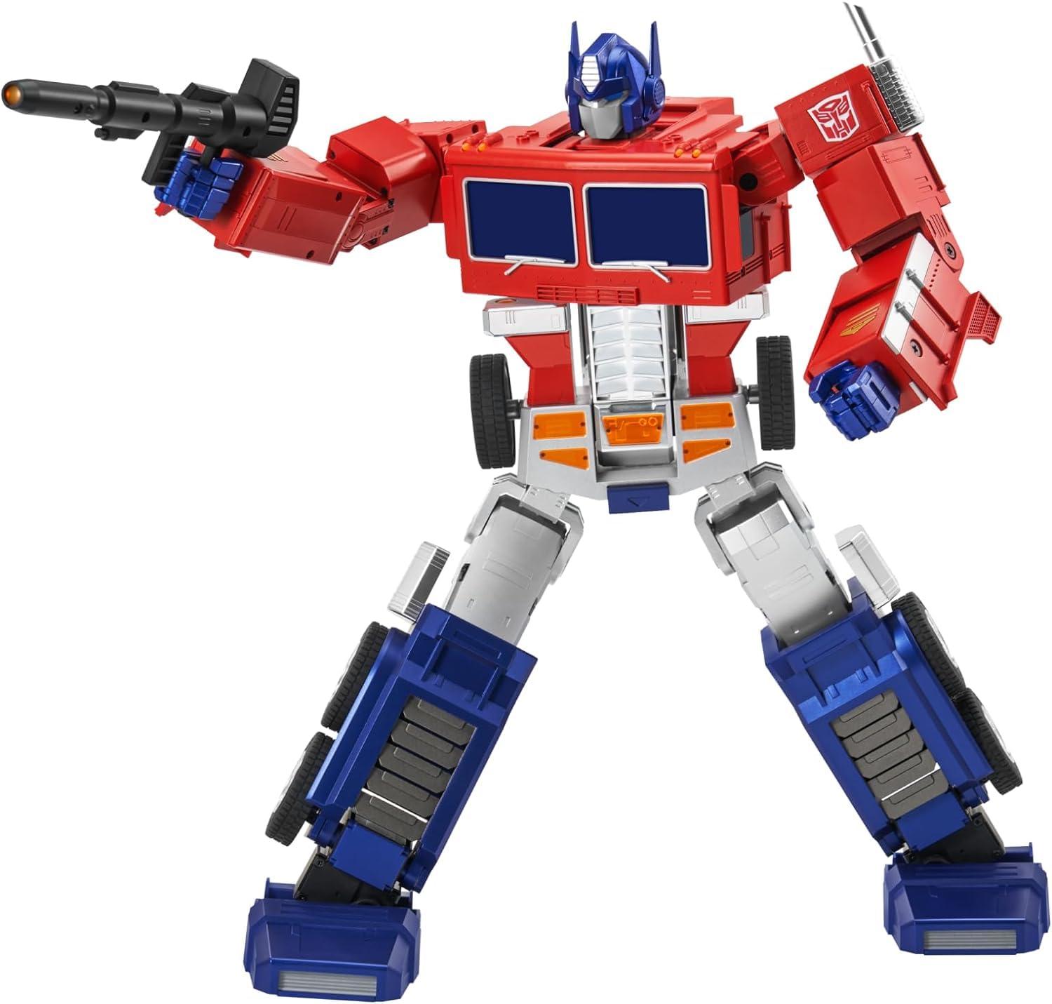Robosen Elite Programmable Red and Blue Transformer Robot Toy