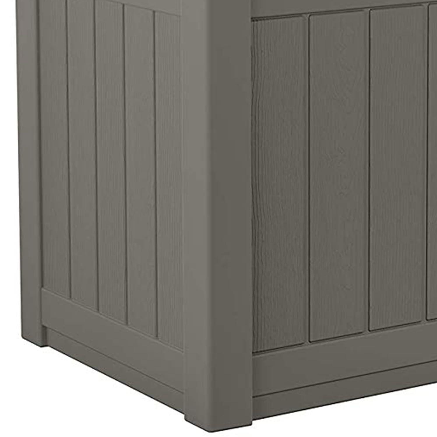 Suncast 22'' W 22 Gallons Water Resistant Resin Deck Box in Gray